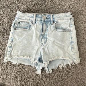 American Eagle girls jean shorts - NEXT LEVEL STRETCH SUPER HI-RISE SHORTIE.